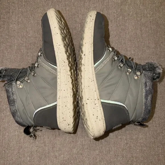 Hey Dude Women's Brandy Grey Lace Up Light Weight Boots Size 7 - Picture 8 of 10